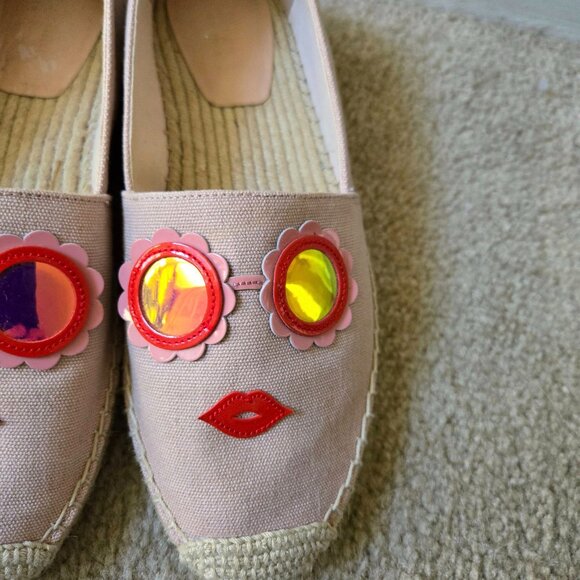 Kate Spade New York Grenada Glasses Espadrilles Size 8B - Picture 4 of 14